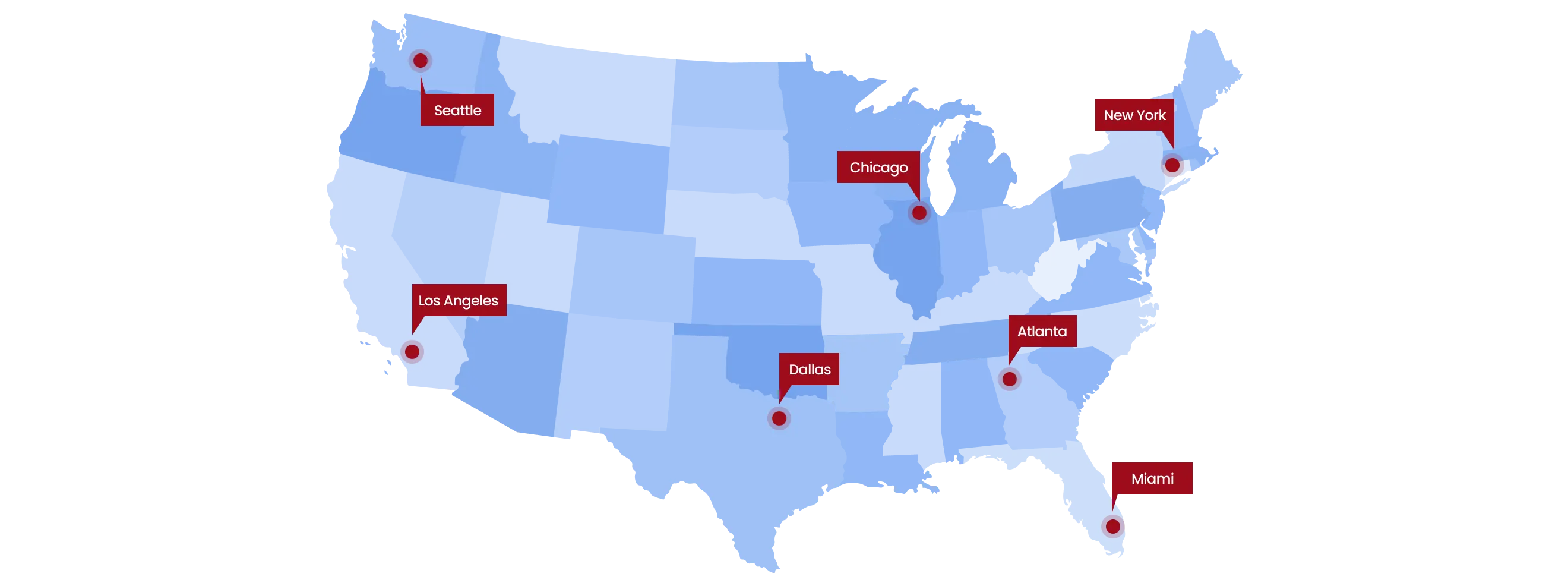 USA Network Map